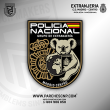 Cargar imagen en el visor de la galería, EMBLEMA GRUPO DE EXTRANJERÍA DE COMISARÍA CENTRO DE MADRID