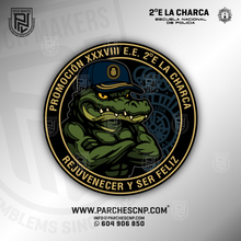 Cargar imagen en el visor de la galería, EMBLEMA SECCION 2ºE PROMOCIÓN XXXVIII ESCALA EJECUTIVA "LA CHARCA"