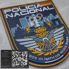 Cargar imagen en el visor de la galería, EMBLEMA FANTASÍA UNIDAD DE MÉDIOS AÉREOS JJ.OO PARÍS 2024 POLICÍA NACIONAL