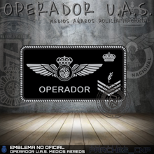 Cargar imagen en el visor de la galería, EMBLEMA PECHO OPERADOR U.A.S. POLICÍA NACIONAL
