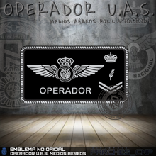 Cargar imagen en el visor de la galería, EMBLEMA PECHO OPERADOR U.A.S. POLICÍA NACIONAL