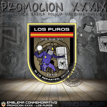 Cargar imagen en el visor de la galería, EMBLEMA CONMEMORATIVO LOS PUROS P.N. E.B. PROMOCIÓN XXXIX