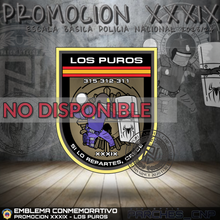 Cargar imagen en el visor de la galería, EMBLEMA CONMEMORATIVO LOS PUROS P.N. E.B. PROMOCIÓN XXXIX