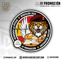 Cargar imagen en el visor de la galería, EMBLEMA IV PROMOCIÓN ENFERMERÍA MILITAR - ACADEMIA LA OFICIAL