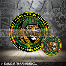 Cargar imagen en el visor de la galería, EMBLEMA CONMEMORATIVO G.C. PROMOCION CXXIX 2023-24 (LEÓN PROMOCIÓN)