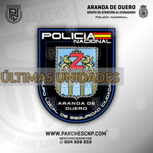 Cargar imagen en el visor de la galería, EMBLEMA DE BRAZO GRUPO LOCAL DE SEGURIDAD CIUDADANA DE ARANDA DE DUERO