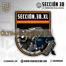 Cargar imagen en el visor de la galería, EMBLEMA CONMEMORATIVO SECCIÓN 38 P.N. E.B. PROMOCIÓN XL