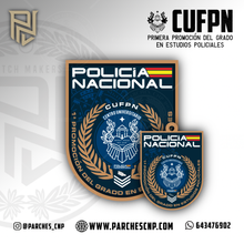 Cargar imagen en el visor de la galería, EMBLEMA CONMEMORATIVO 1ª PROMOCIÓN DEL GRADO EN ESTUDIOS POLICIALES (CUFPN)