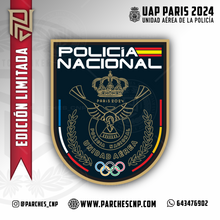 Cargar imagen en el visor de la galería, EMBLEMA UNIDAD DE MÉDIOS AÉREOS JJ.OO PARÍS 2024 POLICÍA NACIONAL