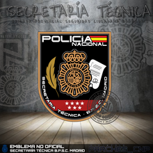 Cargar imagen en el visor de la galería, EMBLEMA NO OFICIAL DE LA SECRETARÍA TÉCNICA DE LA B.P.S.C. DE MADRID
