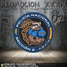 Cargar imagen en el visor de la galería, EMBLEMA CONMEMORATIVO SECCIÓN 02 P.N. E.B. PROMOCIÓN XXXIX