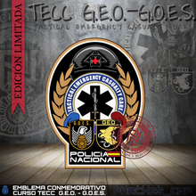 Cargar imagen en el visor de la galería, EMBLEMA CONMEMORATIVO CURSO AVANZADO TECC G.E.O. - G.O.E.S.