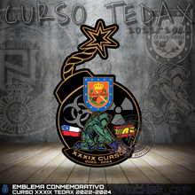 Cargar imagen en el visor de la galería, EMBLEMA CONMEMORATIVO DEL XXXIX CURSO TEDAX AÑO 2022-2024