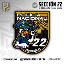 Cargar imagen en el visor de la galería, EMBLEMA CONMEMORATIVO SECCIÓN 22 P.N. E.B. PROMOCIÓN XL