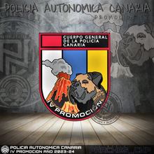 Cargar imagen en el visor de la galería, EMBLEMA CONMEMORATIVO PROMOCIÓN IV POLICÍA CANARIA