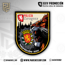 Cargar imagen en el visor de la galería, EMBLEMA CONMEMORATIVO PROMOCIÓN XXIV POLICÍA LOCAL DE ZARAGOZA