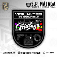 Cargar imagen en el visor de la galería, EMBLEMA BRAZO VIGILANTES DE SEGURIDAD DE MÁLAGA
