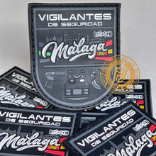 Cargar imagen en el visor de la galería, EMBLEMA BRAZO VIGILANTES DE SEGURIDAD DE MÁLAGA