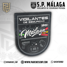 Cargar imagen en el visor de la galería, EMBLEMA BRAZO VIGILANTES DE SEGURIDAD DE MÁLAGA