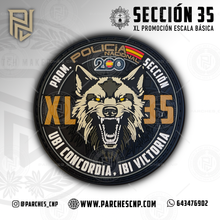 Cargar imagen en el visor de la galería, EMBLEMA CONMEMORATIVO SECCIÓN 35 P.N. E.B. PROMOCIÓN XL