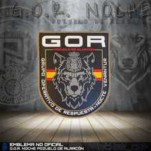 Cargar imagen en el visor de la galería, EMBLEMA DE BRAZO G.O.R. NOCHE POZUELO DE ALARCÓN