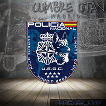 Cargar imagen en el visor de la galería, EMBLEMA CUMBRE OTAN U.E.G.C. DE LA POLICÍA NACIONAL