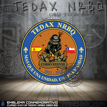 Cargar imagen en el visor de la galería, EMBLEMA CONMEMORATIVO DEL XXXVIII CURSO TEDAX AÑO 2021-2023