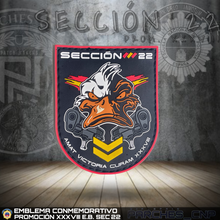Cargar imagen en el visor de la galería, EMBLEMA CONMEMORATIVO DE LA SECCIÓN 22 DE LA PROMOCIÓN XXXVIII