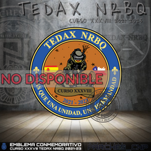 Cargar imagen en el visor de la galería, EMBLEMA CONMEMORATIVO DEL XXXVIII CURSO TEDAX AÑO 2021-2023