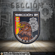 Cargar imagen en el visor de la galería, EMBLEMA CONMEMORATIVO DE LA SECCIÓN 31 DE LA PROMOCIÓN XXXVIII
