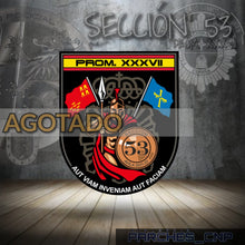 Cargar imagen en el visor de la galería, EMBLEMA CONMEMORATIVO DE LA SECCIÓN 53 DE LA PROMOCIÓN XXXVII