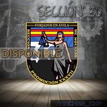 Cargar imagen en el visor de la galería, EMBLEMA CONMEMORATIVO DE LA SECCIÓN 36 DE LA PROMOCIÓN XXXVII