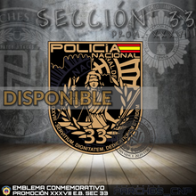 Cargar imagen en el visor de la galería, EMBLEMA CONMEMORATIVO DE LA SECCIÓN 33 DE LA PROMOCIÓN XXXVIII