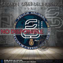 Cargar imagen en el visor de la galería, EMBLEMA DE LA SECCIÓN DE CIBERDELINCUENCIA DE MÁLAGA UDEV