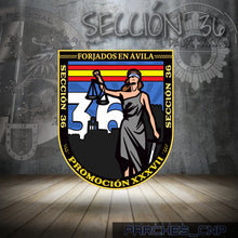 Cargar imagen en el visor de la galería, EMBLEMA CONMEMORATIVO DE LA SECCIÓN 36 DE LA PROMOCIÓN XXXVII