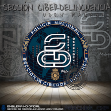 Cargar imagen en el visor de la galería, EMBLEMA DE LA SECCIÓN DE CIBERDELINCUENCIA DE MÁLAGA UDEV
