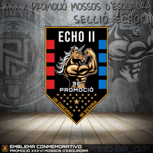 Cargar imagen en el visor de la galería, EMBLEMA PROMOCIÓ XXXVI MOSSOS D´ESQUADRA SECC ECHO II AÑO 2023