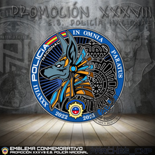 Cargar imagen en el visor de la galería, EMBLEMA CONMEMORATIVO P.N. E.B. PROMOCIÓN XXXVIII