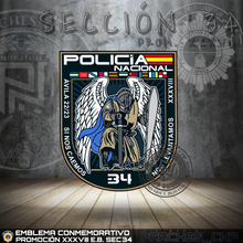 Cargar imagen en el visor de la galería, EMBLEMA CONMEMORATIVO DE LA SECCIÓN 34 DE LA PROMOCIÓN XXXVIII