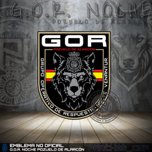 Cargar imagen en el visor de la galería, EMBLEMA DE BRAZO G.O.R. NOCHE POZUELO DE ALARCÓN