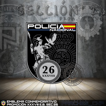Cargar imagen en el visor de la galería, EMBLEMA CONMEMORATIVO DE LA SECCIÓN 26 DE LA PROMOCIÓN XXXVIII