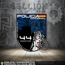 Cargar imagen en el visor de la galería, EMBLEMA CONMEMORATIVO DE LA SECCIÓN 44 DE LA PROMOCIÓN XXXVIII