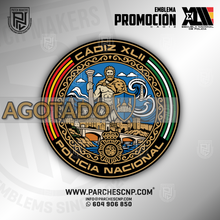 Cargar imagen en el visor de la galería, EMBLEMA PROMOCIÓN XLII E.B. - P. CÁDIZ - POLICÍA NACIONAL
