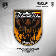 Cargar imagen en el visor de la galería, EMBLEMA DE LA BRIGADA PROVINCIAL DE INFORMACIÓN (GRUPO 32) MADRID
