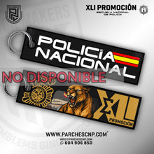 Cargar imagen en el visor de la galería, LLAVERO TELA PROMOCIÓN XLI E.B. POLICÍA NACIONAL 2025-26
