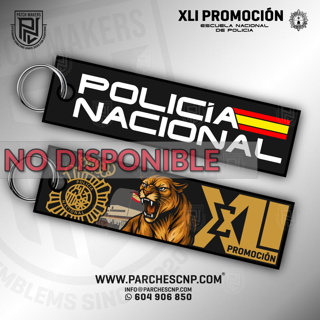 LLAVERO TELA PROMOCIÓN XLI E.B. POLICÍA NACIONAL 2025-26