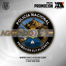 Cargar imagen en el visor de la galería, EMBLEMA PROMOCIÓN XLII E.B. - P. ALICANTE - POLICÍA NACIONAL
