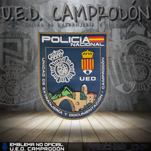 Cargar imagen en el visor de la galería, EMBLEMA DE BRAZO UNIDAD EXTRANJERÍA Y DOCUMENTACIÓN DE CAMPRODÓN
