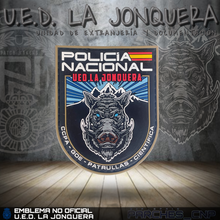 Cargar imagen en el visor de la galería, EMBLEMA DE BRAZO UNIDAD EXTRANJERÍA Y DOCUMENTACIÓN DE LA JONQUERA
