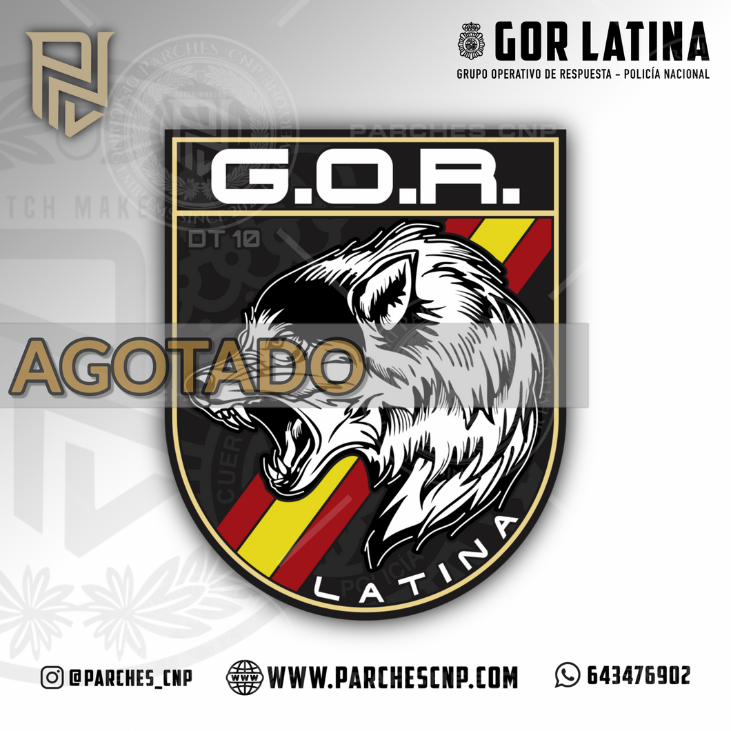 PARCHE DE BRAZO DEL G.O.R. DE LATINA (MADRID)